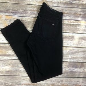 Rag and Bone Standard Issue Slim Leg Black Jeans